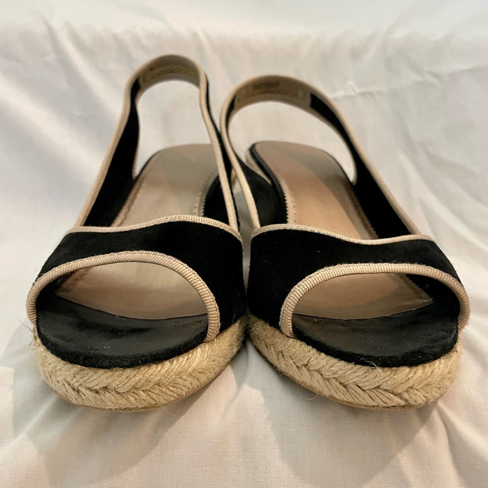 J.Crew Savannah Espadrilles in Suede. Style No. 82173 Black Size: 9